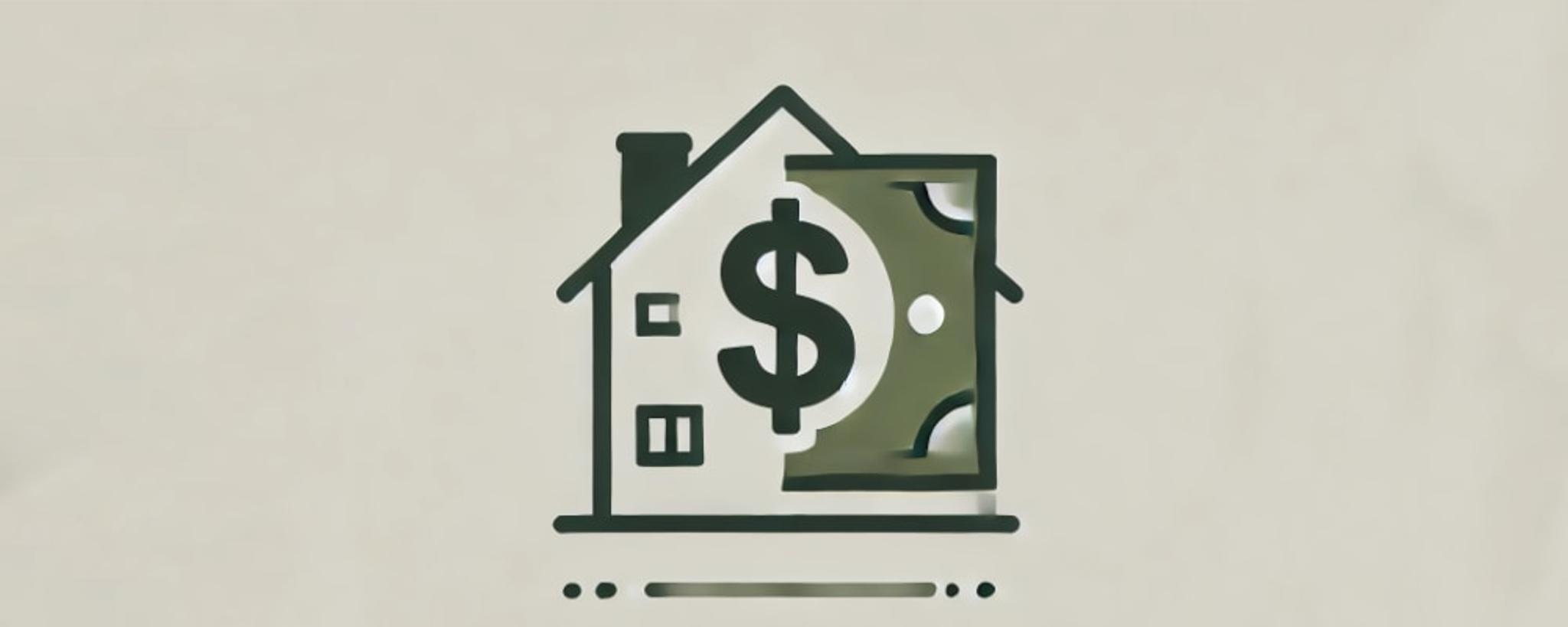 Icon of cash bundles, indicating selling your house quickly for cash.